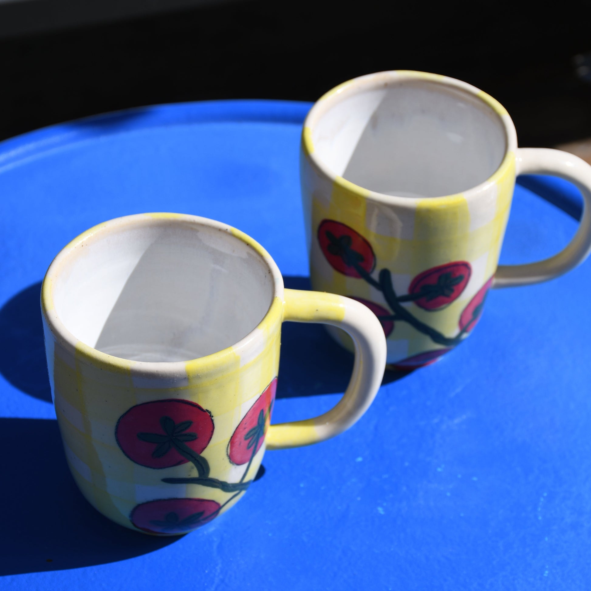 Tomatoes on Yellow Mug