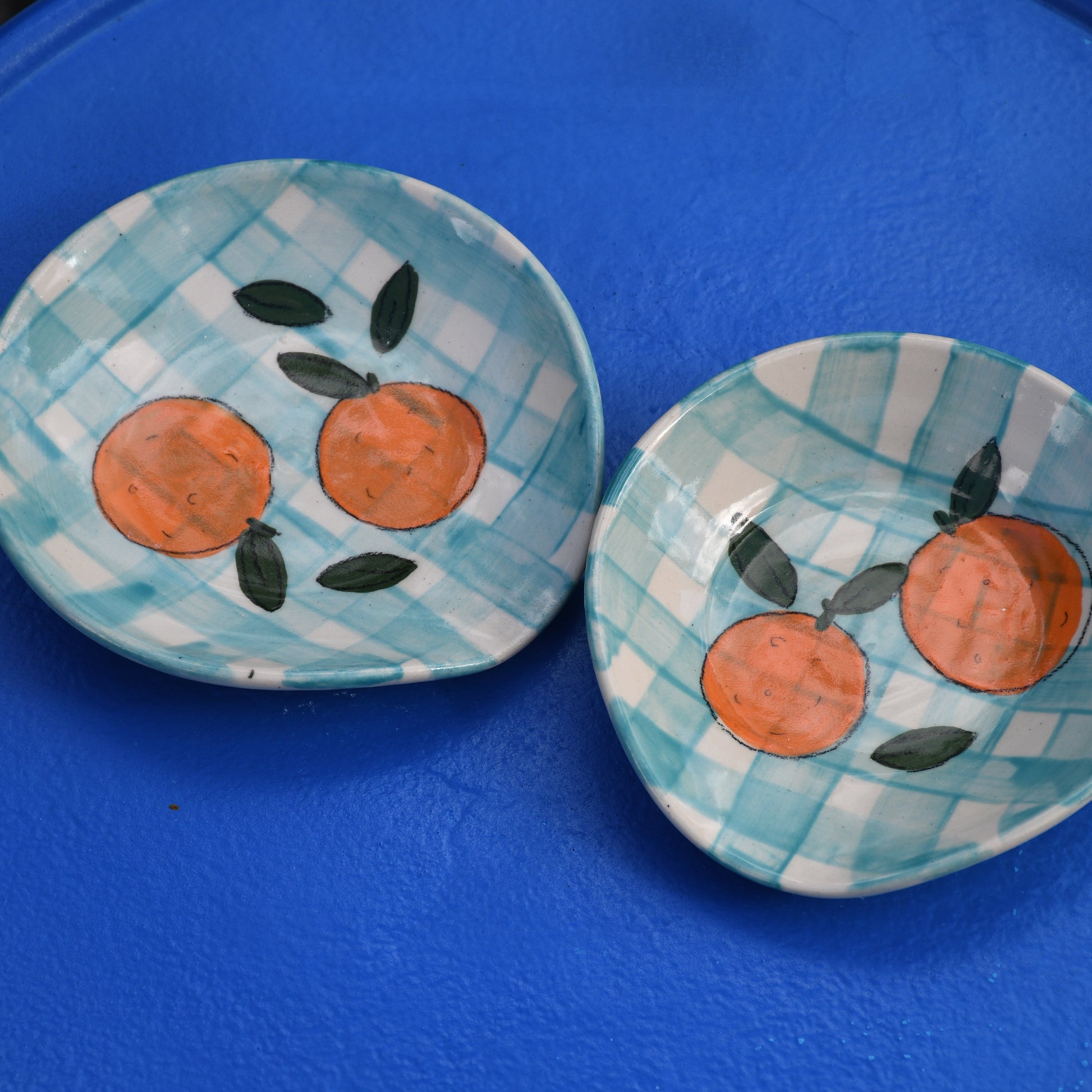 Orange Gingham Spoon Rest
