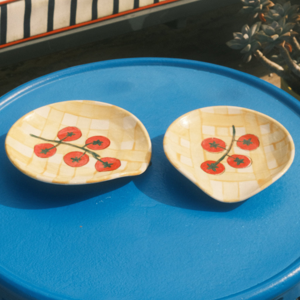 Tomato Gingham Spoon Rest