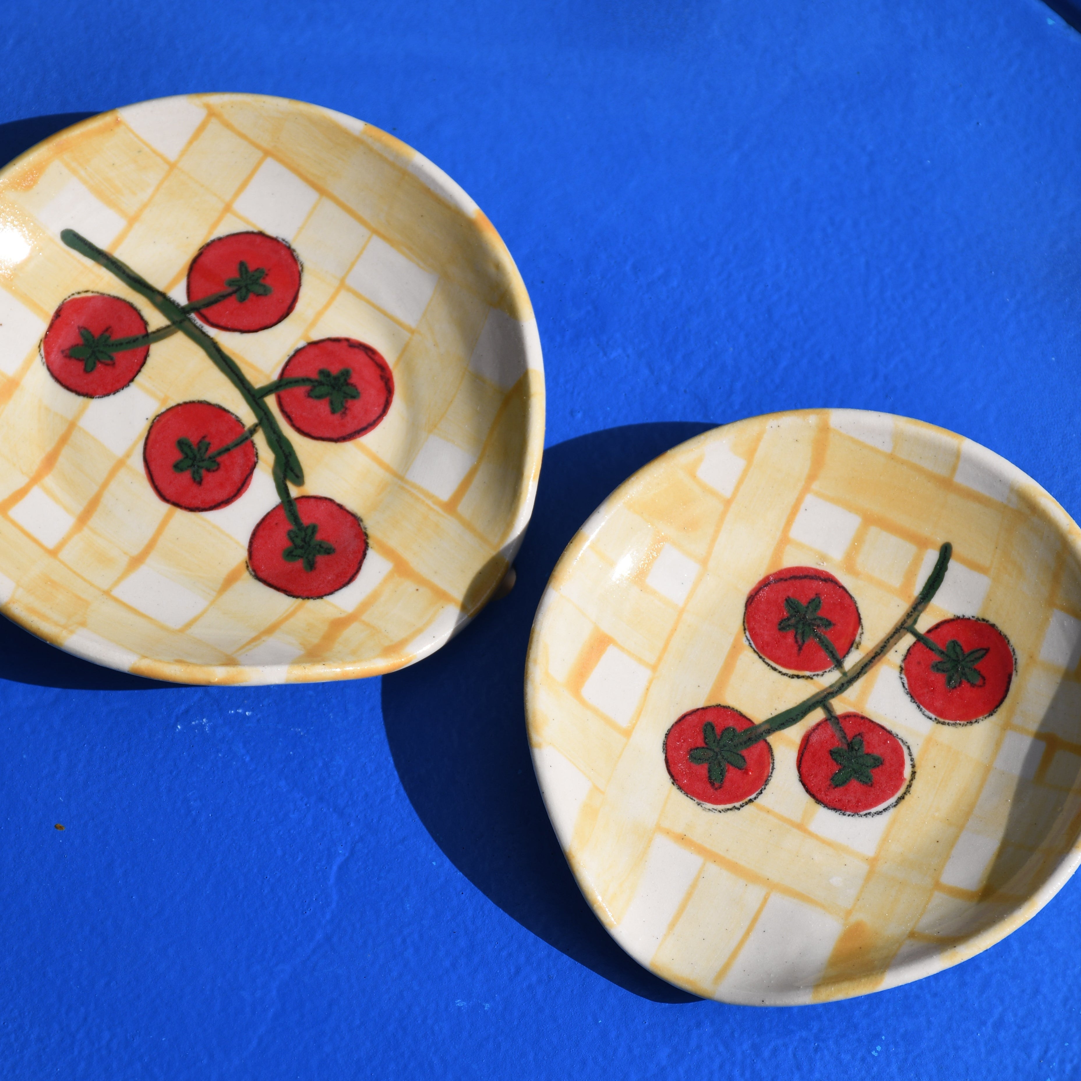 The Orange Gingham Matcha set – Pachi's Ceramics